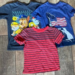 Three Size 4-5 Boy Graphic T-Shirts